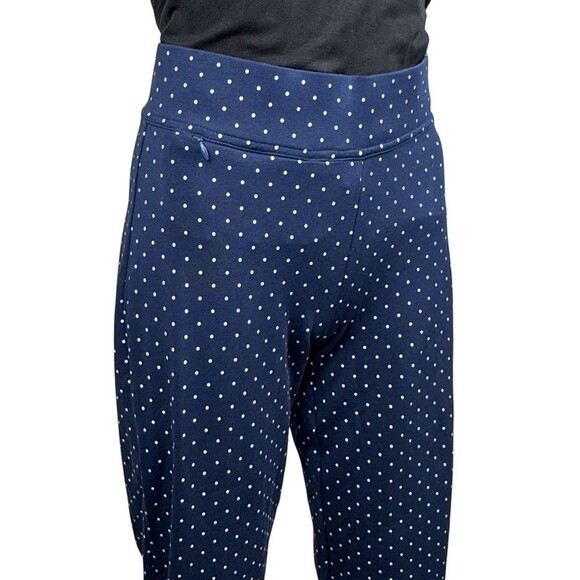 Lands' End Shore Womens Size X-Small Navy Blue Stretch Knit Capri Cropped Pants - Picture 2 of 10